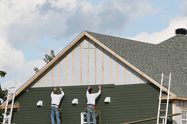 Professional Siding Contractor technician working in Walnut Bottom, PA